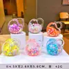Botella de arena movediza creativa DIY Campana de viento aceite luminoso flotante llavero bolsa Colgante de coche pequeño regalo fabricante