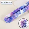 20 mm gradiente terciopelo coral palo retorcido teñido por segmentos terciopelo denso encriptado hecho a mano paquete de materiales DIY material de cachorro de peluche