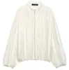 Roupas femininas europeias e americanas transfronteiriças, best-seller do AliExpress, jaqueta aviador casual plissada de moda estilo francês
