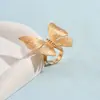 Anel de Flor Simples Retrô Estilo Metálico Boêmio Venda Quente Transfronteiriça Anel de Flor Borboleta Amor Atacado para Mulheres