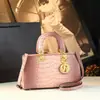 2025 Nueva Bolso de Moda y de Gama Alta Lujo Patrón de Cocodrilo Bolso Princesa Diana Bolso de Mano Cruzado Bolso de Mujer de Cuero Genuino