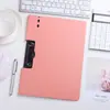 Carpeta A4 Portapapeles para Reuniones de Oficina Clip de Apertura Horizontal y Vertical Tablero de Datos de Plástico PP Clip de Almacenamiento para Exámenes de Estudiante