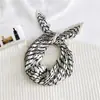 Lenço de Seda Coreano Fácil de Cuidar e Resistente a Amassados, Lenço Decorativo Pequeno para Pescoço com Padrão Paisley Listrado Bolinhas Diamante Fashion Retrô, Lenço de Cabeça, Lenço