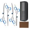 Pet Scissors Beauty Golden Hair Cutting Tool Hair Fixer Gato Corte reto Corte curvo Teddy Bear Cachorro terno