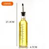 Botella cuadrada de vidrio verde oscuro para aceite 500ml Botella marrón para aceite de oliva botella para salsa de soya vinagre traje olla de vidrio para aceite fabricante