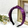 Diadema de Halloween Transfronteriza Diadema Ancha de Tela para Mujer Rayas Cruzadas Diadema Lavable para el Cabello Adorno para la Cabeza de Fiesta Caliente