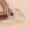 Pulsera de Plata para San Valentín de TikTok para Mujer de Tres Generaciones Red de Atrapasueños Sólida para Novias Celebridad de Internet