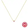 Plata de Ley S925 Lujo Ligero Corazón de Amor Diamante en Polvo Brillante Cadena para Clavícula Diseño de Nicho Japonés y Coreano Sentido INS Minimalista Versátil Collar