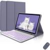 Adecuado para Samsung Tablet A9Plus 11 pulgadas Funda Protectora Retroiluminación Colorida Teclado Bluetooth Ranura para Lápiz Funda de Cuero Dropshipping Transfronterizo