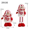 Fabricante de Decorações de Natal Atacado Boneco de Neve de Natal Rena Elástica de Tricô Decoração de Cena