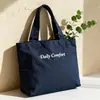 Bolsa Transversal Coreana Personalizada em Lona, Bolsa Tote de Grande Capacidade, Bolsa de Lona Simples para o Dia a Dia, Bolsa de Ombro Ins