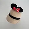 Gorro para Niña Otoño e Invierno Lindo Lazo de Minnie Gorra con Visera para Bebé Gorro de Lana Caliente para Niñas