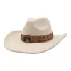 Aliexpress Amazon Novo Chapéu de Aba Larga Estilo Étnico Masculino e Feminino Chapéu de Cowboy de Lã Coração de Pêssego Chapéu Jazz Chapéu de Pescador