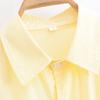 Comércio Exterior Roupas Femininas 2025 Outono Estilo Europeu e Americano Gola Lapela Manga Longa Solta Casual Cor Sólida Camisas Tops para Mulheres A711565F