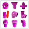 PVC morado codo directo T válvula de bola unión superior e inferior conector de escape fuerte de agua accesorios de tubería de suministro de agua para acuario tubería de acuario 6