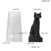 Molde de gota diy triunfante estátua egípcia de anúbis molde de silicone boneca de mesa decoração