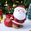 Porta lápices y alcancía de Santa Claus de producto transfronterizo, caja de almacenamiento creativa, caja de dinero, regalo infantil de Año Nuevo, adorno de resina