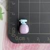 Mini tamaño pequeño Flor en Maceta Pato Planta Resina Accesorios Gel Crema Pinza para el Cabello Funda de Teléfono Pendientes Material Hecho a Mano