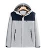 Chaqueta de Invierno Ropa de Trabajo Personalizada con Logo Impreso, Ropa de Trabajo Gruesa Forrada de Polar para Grupo, Chaqueta de Montañismo Bordada Resistente a Tres Elementos para Exteriores