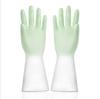 Guantes delgados de goma impermeables para lavar platos de primavera y verano, de hadas bicolor, para limpieza de cocina y baño, de látex para lavar ropa