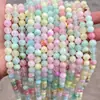 Pedras Soltas de Jade Branco Afegão Natural Pedras Redondas Brancas de Gelo Úmido Alta Acessórios para Joias DIY Feitos à Mão Contas Atacado
