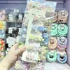 Pinza para el pelo de encaje floral a cuadros de color macarrón para niños, Pinza para el pelo de niña linda, Pinza para flequillo