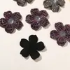 Pinza para el pelo hecha a mano DIY de flor de cinco pétalos con diamantes de imitación, estilo coreano, decoración para zapatos, broche, accesorio para la ropa