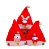 Nuevo Gorro de Navidad Gorro de Papá Noel Gorro de Muñeco de Nieve Reno Iluminado Decoración Navideña Linda Fábrica