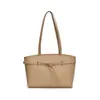 Bolso de Mano Elegante de Gran Capacidad para Viajes Diarios, Bolso de Hombro con Diseño Retro Simple, Bolso Tote de PU Estilo Coreano de Moda para Mujer
