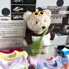 Camiseta de manga corta de algodón puro para colgante de perro líder KT de patas largas de 14 cm, ropa versátil para ositos de peluche y muñecas