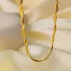 Europa y Estados Unidos tendencia transfronteriza ins cadena cubana collar oro 18k no se decolora cadena de personalidad de moda joyería de alta gama