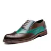 Sapatos Masculinos de Outono Color Block Bico Fino Pequenos de Couro Comércio Exterior Tamanho Grande Sapatos Individuais Sapatos Casuais para Exterior Sapatos Formais Modernos Sapatos Masculinos