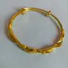 Pulsera Abierta de Metal Ojo de Gato para Mujer, Venta Directa de Fábrica, En Stock, Joyería Sólida de Gama Alta, Soporta Dropshipping