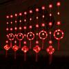 Luces de Cortina Festivas Rojas de Año Nuevo 2026 con Caracteres de Fortuna, Luces Decorativas para el Festival de Primavera, Cortinas para Puerta de Sala de Estar, Decoraciones Colgantes LED para Ambiente