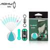 Aohu Silicone Space Bean Set Kedu Fast Lead Adsorption Float Seat Eight Ring Fishing Line Set Acessórios Pequenos