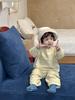 Conjunto de Dos Piezas Sudadera con Alfabeto para Niños Otoño 2025 Nuevo Estilo Coreano Ropa para Niños Traje para Niños Ropa de Bebé para Otoño