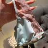 Ropa interior de malla transparente de seda de alta calidad con costuras de encaje hueco cruzado para mujer, sexy, pura, media cobertura, francesa