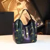 Bolso Cubo de Moda 2026, Bolso de Hombro de Lujo Ligero con Patrón de Serpiente, Gran Capacidad, Simple y Elegante, Versátil Bolso de Cuero Suave para el Hombro