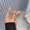 Novo Armação Redonda Retrô Espelho Plano Anti-Luz Azul Moda Midin Armação de Óculos Feminino High-End Óculos Anti-Luz Azul