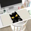 Mouse Pad Cartoon Gato Preto Fofo Pad Grande para Teclado Pad para Mesa de Laptop de Meninas Mouse Pad para Jogos