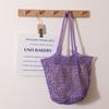Jianhan Cotton Woven Bag Grande Capacidade Grade Ombro Palha Tecido Bag Handmade Nicho Feminino Bag Lazer Férias Bolsa de Praia