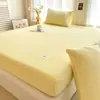 Nueva ropa de cama suave para dormitorio de estudiantes, sábana individual de color liso de terciopelo de leche - serie hogar