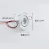 Holofote LED DC 12V 24V 1W para adegas, vitrines, armários, spots de teto, 5V, recorte de 4,5 mm, ultrafino