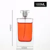 Frasco de perfume spot 30ml 50ml 100ml frasco de perfume quadrado de vidro clip de baioneta frasco de perfume com spray