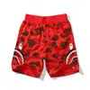 Transfronterizos Nuevos de Moda Japonesa Cabeza de Tiburón BAPE Impresión Digital 3D Casual Cortos de Moda Pantalones Casuales de Playa