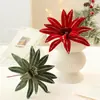 Flores de Navidad nuevas, arreglos florales artificiales, flores secas para decoración de ambiente festivo, adornos de flores eternas estilo europeo, decoraciones para árbol de Navidad