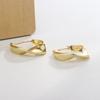 Pendientes retro franceses de alta calidad, anillo Mobius, línea retorcida, hebilla para la oreja, estilo frío, pendientes personalizados de estilo coreano.
