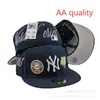 2026 Nueva Gorra de Béisbol de Equipo de Liga de Comercio Exterior Transfronterizo Más Vendida con Patrón Aa, Visera Plana, Gorra de Visera Plana de Talla Moderna
