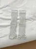 Calcetines de Punta Dividida para Mujer, Calcetines de Media Pantorrilla, Calcetines Finos de Verano de Dos Dedos, Calcetines Largos Estilo Miu para Combinar con Zapatos Tabi, Calcetines Sueltos