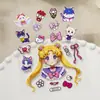 Pegatinas Lindas para Cuaderno de Niña Pegatinas Adhesivas Planas Sailor Moon DIY Pegatinas para Taza de Agua Funda de Teléfono Versión Q